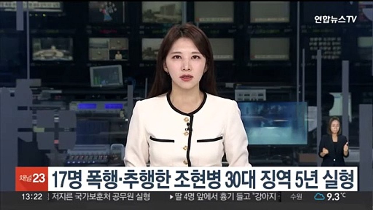 17명 폭행·추행한 조현병 30대 징역 5년 실형