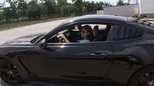 Nicki revving and drifts on a Ford Mustang(720P_HD)