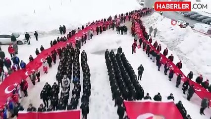 Yüzlerce Bayburtlu, Kop Şehitleri için yürüdü