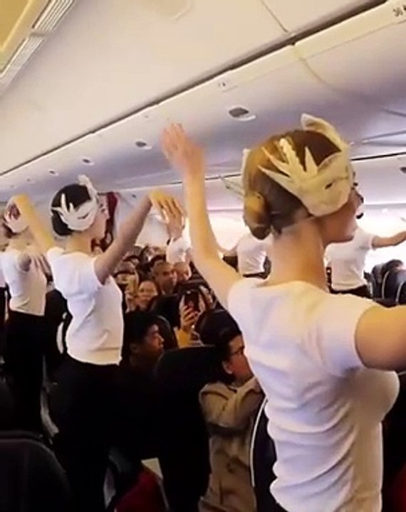 Un voyage difficile à oublier avec la surprise durant le vol d’une représentation exceptionnelle des danseuses de l’opéra de Paris #opera #operadeparis #vol #voyageprofessionnel #avion #representation #presse