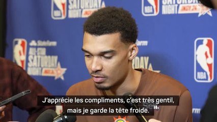 Skills Challenge - Wembanyama : "J'apprécie les compliments, mais je garde la tête froide"