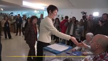 Ana Pontón (BNG), la primera candidata a la Xunta en votar: 