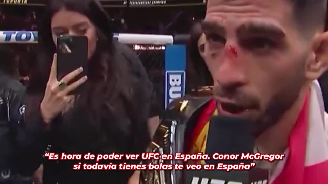 Topuria reta a McGregor como campeón del mundo