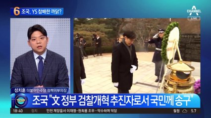 조국, ‘YS 묘역’ 참배한 까닭은?