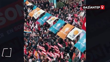 Gaziantep'te Fatma Şahin'in seçim irtibat ofisi açılışı mitinge dönüştü