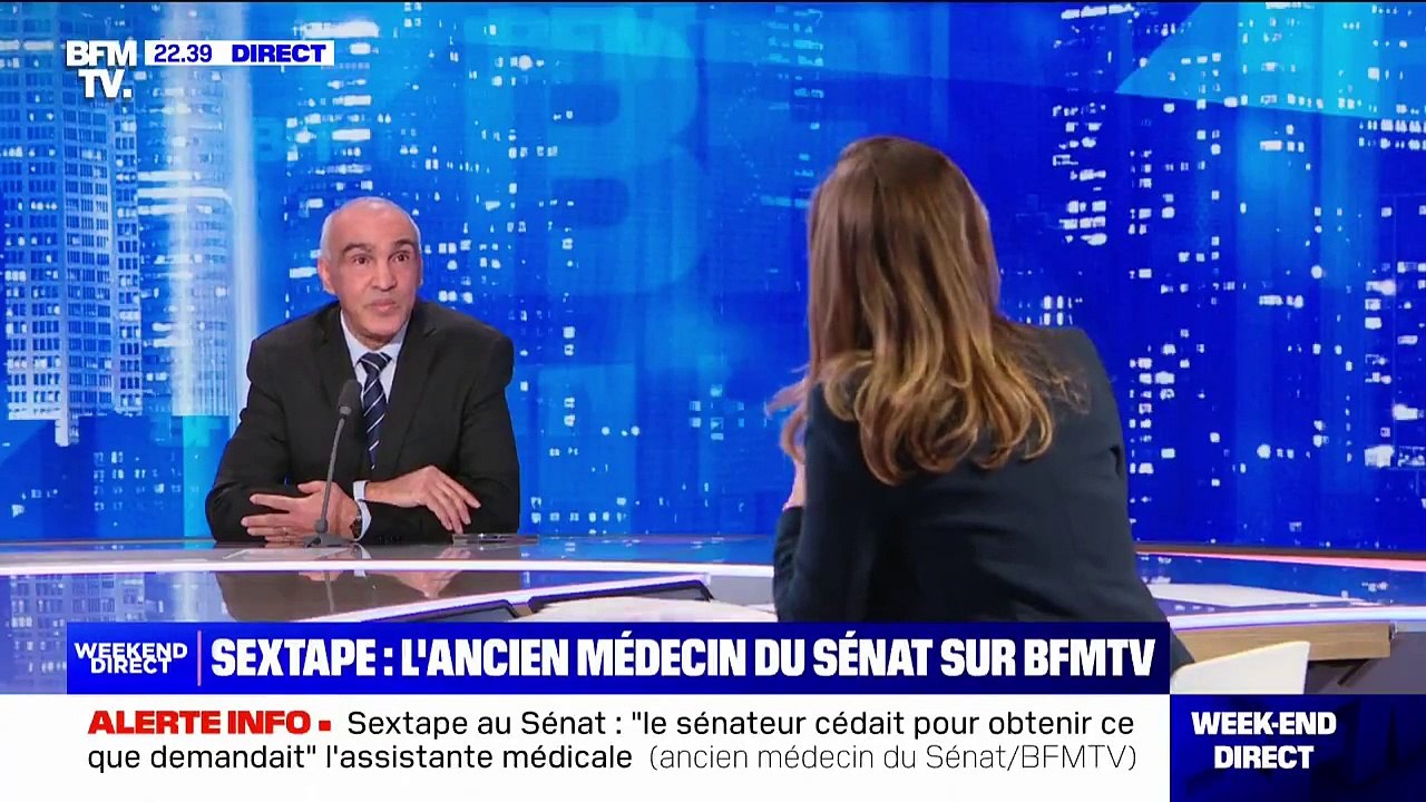 Le Dr El Hassan Lmahdi, médecin du Sénat depuis 5 ans, a été licencié brutalement pour avoir divulgué l'existence d'une sextape et d'un chantage. Il affirme sur BFM que d'autres scandales devraient éclater prochainement.