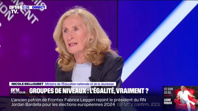 Groupes de niveaux au collège: Je refuserai tout système de tri social , assure Nicole Belloubet