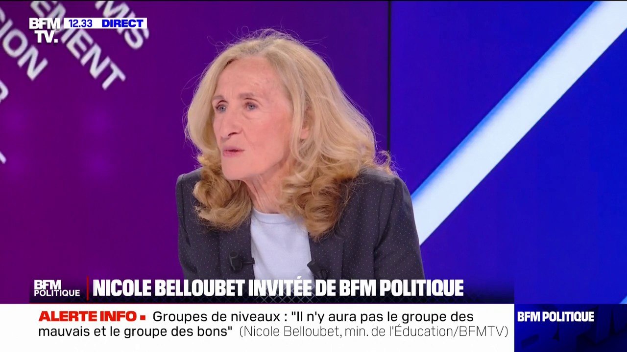 Salaires des enseignants: "forcément, je porterai les exigences de l'Education Nationale, mais forcément je suis dans une solidarité gouvernementale" rappelle Nicole Belloubet