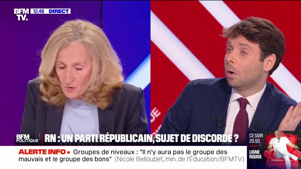 Nicole Belloubet sur le RN: "Je suis en tel désaccord sur le fond que je ne sais pas comment je vais travailler avec eux"