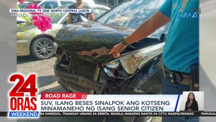 SUV, ilang beses sinalpok ang kotseng minamaneho ng isang senior citizen | 24 Oras Weekend