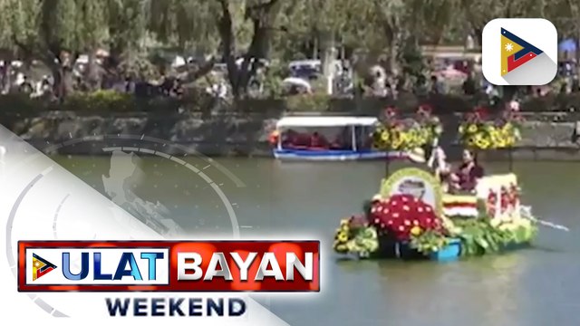 Iba't ibang disenyo ng boat floats, bumida sa 3rd Panagbenga Fluvial Float Parade sa Baguio City
