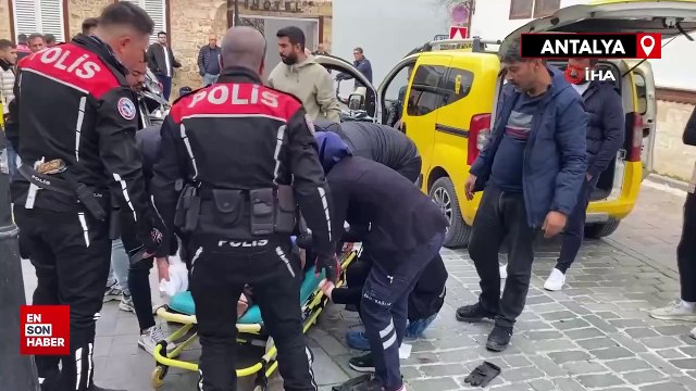 Antalya'da taksici yol verme kavgasında motor sürücüsünü vurdu