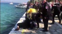 Datça'da selfie çekmek isteyen gruptaki iki kadın denize düştü