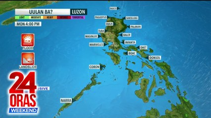 Ilang bahagi ng bansa, posibleng ulanin dahil sa Easterlies at Localized Thunderstorms. | 24 Oras Weekend