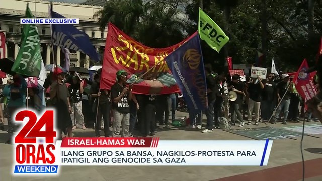 Babaeng natagpuang patay sa gilid ng kalsada, Kilos-protesta kontra Genocide sa Gaza, Posibleng pag-ulan sa ilang bahagi ng bansa, at iba pang mga balita. | 24 Oras Weekend