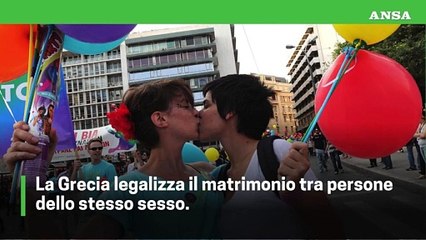 La Grecia legalizza il matrimonio per coppie gay