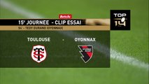 TOP 14 - Essai de Teddy DURAND (OYO) - Stade Toulousain - Oyonnax Rugby