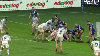 TOP 14 - Essai de Guillaume MARTOCQ (AB) - Aviron Bayonnais - ASM Clermont