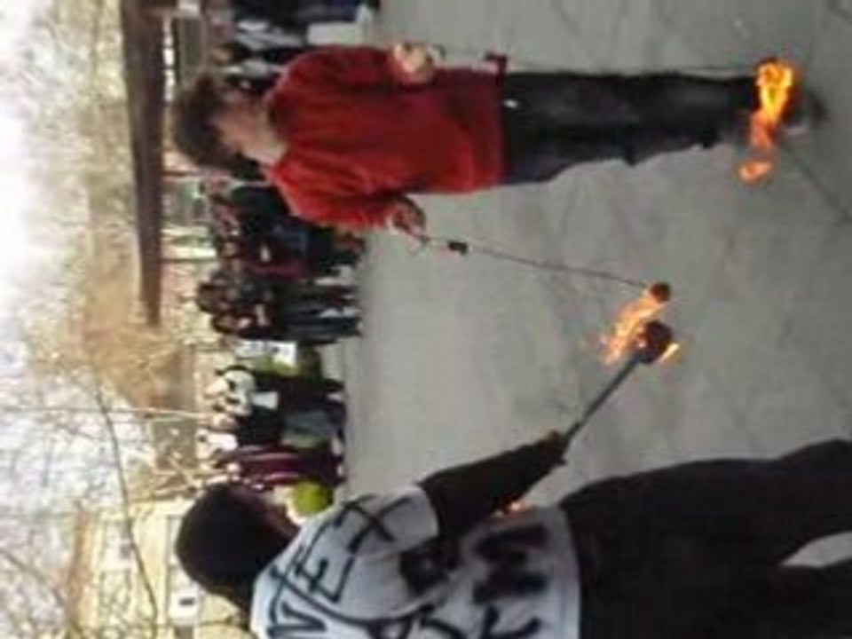 ambiance au blocus jeudi matin avant de partir