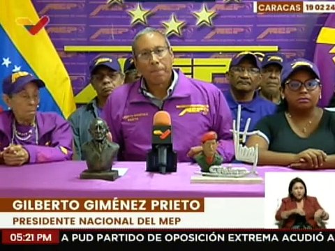 MEP apoya acciones del MP sobre detenciones de opositores que pretendían realizar actos magnicidas