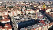 Crollo di Firenze, le immagini del cantiere dall'alto. Il sorvolo del drone