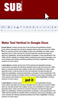 Give Your Text A Creative Spin -Vertical Text In Google Docs.