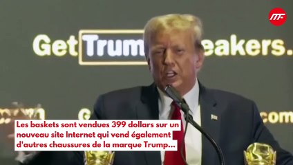 Trump lance sa ligne de baskets dorées