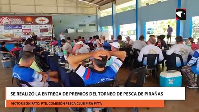 Se realizó la entrega de premios del Torneo de Pesca de Pirañas