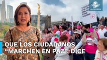 Xóchitl Gálvez aclara por qué no asistió a la Marcha por la Democracia