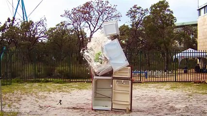 SOLID STEEL Hulk Fist Vs. LEAD-FILLED Thor Hammer from 45m Tower!