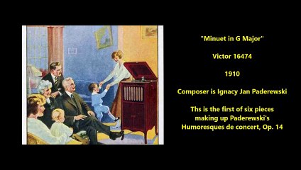 Minuet in G Major - Ignacy Jan Paderewski (1910)