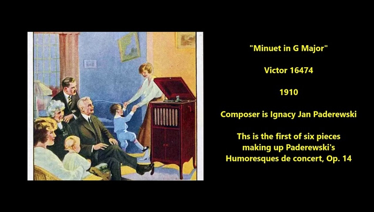 Minuet in G Major - Ignacy Jan Paderewski (1910)