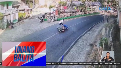 Motorsiklong umiwas umano sa police checkpoint, sumemplang | UB