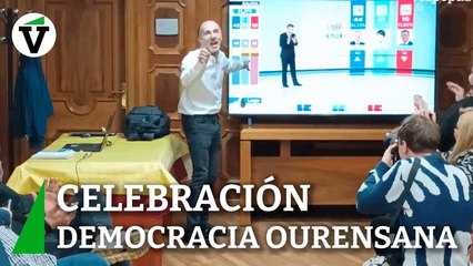 Democracia Ourensana celebra su primer escaño en Galicia