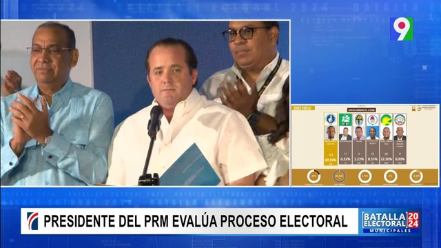 José Ignacio Paliza Presidente del PRM evalúa proceso electoral | Batalla Electoral 2024
