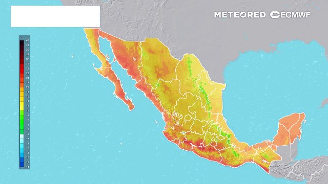Temperaturas ambiente en grados Celsius: tardes calurosas y amaneceres fríos.