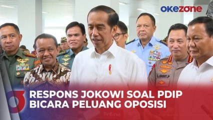 Begini Respons Presiden Jokowi soal PDIP Berpeluang Oposisi