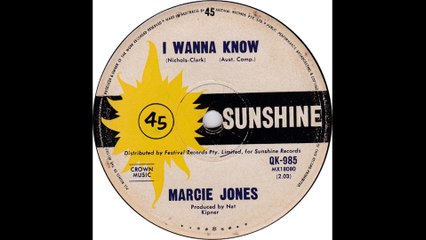 MARCIE JONES - I Wanna Know