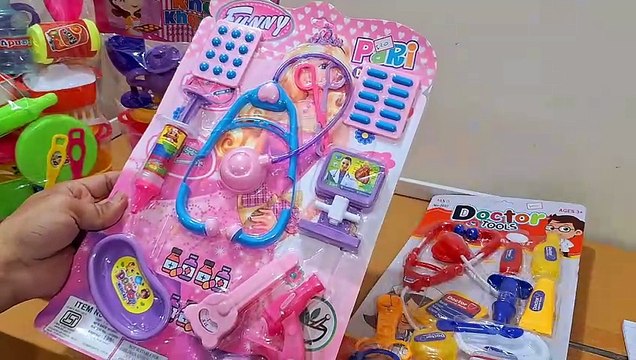 Unboxing and Review of Pretend Indoor Plastic Kitchen Toy Kit Set for Girls and Doctor Kit Set for Kids Play Toy Best Gift Toy for Kids Childrens