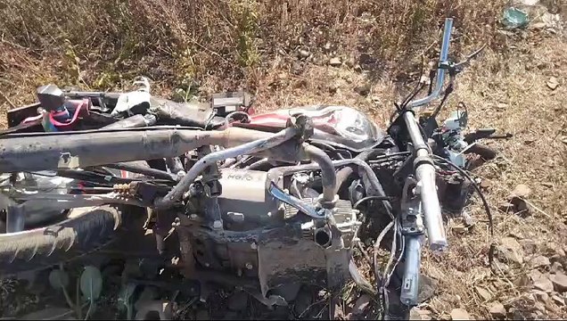 An unknown vehicle hit the bike of students going to appear in Susner exam, one died, another was referred seriously injured.