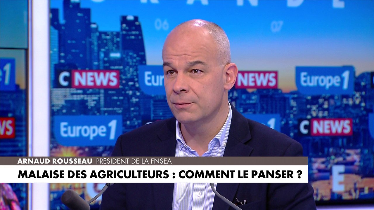 Arnaud Rousseau : «Ce n'est pas parce que les gens sont repartis dans les exploitations que le sujet est terminé. Simplement la valeur travail dans l'agriculture c'est une valeur centrale et donc le rôle de notre syndicat c'est de trouver des solutions»