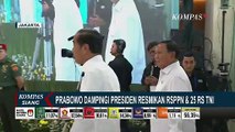 Prabowo Dampingi Presiden Jokowi Resmikan RSPPN dan 25 RS TNI