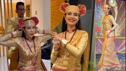 Khanzaadi Assam Traditional Saree में लगी बेहद खूबसूरत, Fans ने Abhishek के नाम के लिये मजे, बोले..!