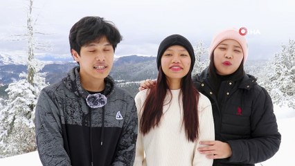 Beyaza bürünen Tersun Dağı’nda doğa yürüyüşü!