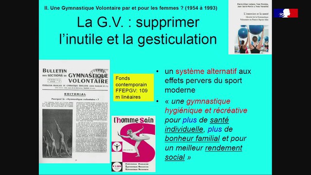 Journée d'étude - Histoire et archives des fédérations sportives - 12/22 - Une Histoire totale de la FFEPGV : est-elle (encore possible) ?