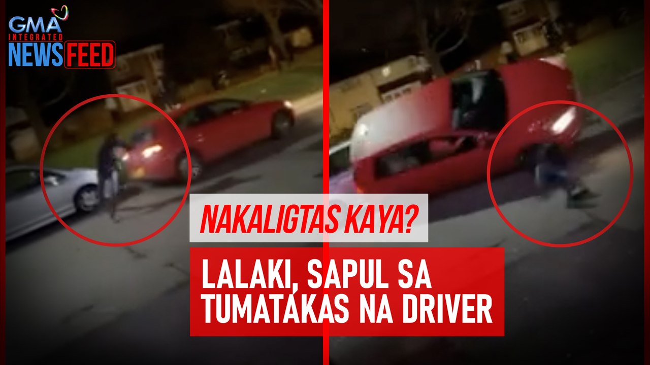 Nakaligtas kaya? Lalaki, sapul sa tumatakas na driver | GMA Integrated Newsfeed