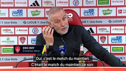Roy : “C’était le match du maintien ce soir !”