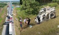 Tai nạn nghiêm trọng trên cao tốc Cam Lộ - La Sơn làm 3 người tử vong