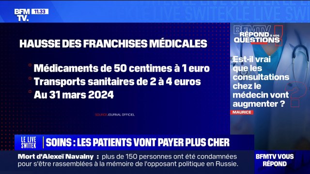 Est-ce qu'aller chez le médecin et acheter des médicaments vont coûter plus cher? BFMTV répond à vos questions
