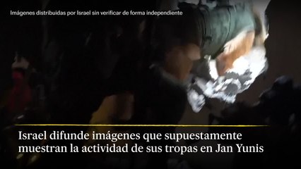 La armada israelí difunde imágenes de su supuesta actividad en Jan Yunis